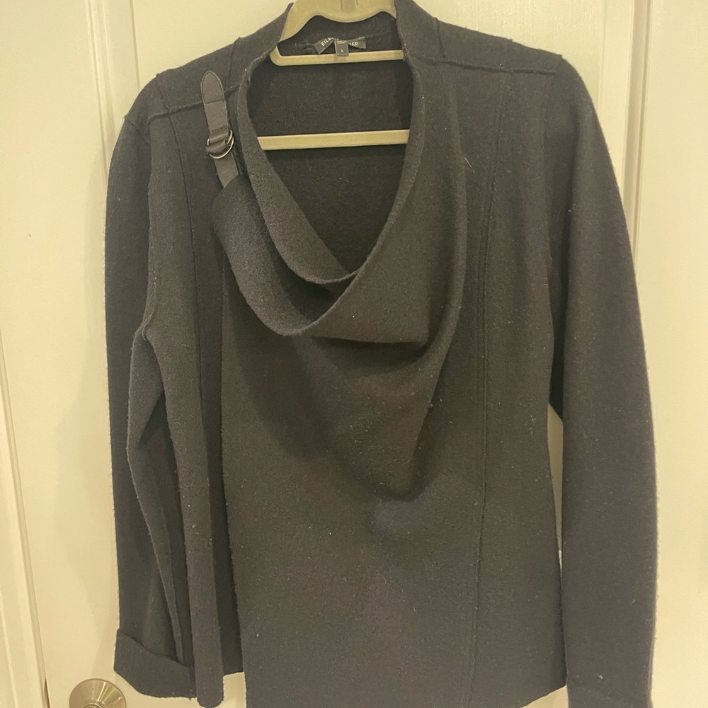 Eileen Fisher Boiled Wool Jacket Large